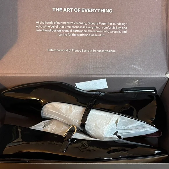 Franco Sarto Tinsley Mary Jane Flats-Black Patent - Picture 7 of 7